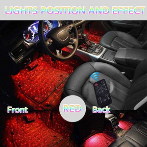 Car Interior Ambient Lights(Contains 4 light bars)