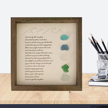 Load image into Gallery viewer, Sea Glass Art Photo Frame