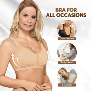 Recommended post-op recovery adjustable front button support bras