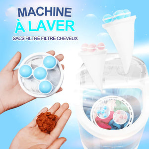 Hair filter mesh bags for washing machine