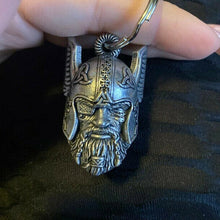 Load image into Gallery viewer, Viking God Guardian Ride Bell Keychain