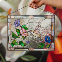 Load image into Gallery viewer, Cardinal Stained Glass Window Panel