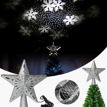 Load image into Gallery viewer, 3D Hollow Gold Star Christmas Tree Topper