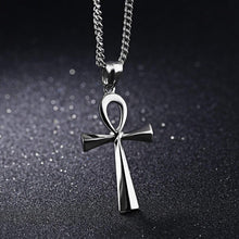 Load image into Gallery viewer, Stainless steel ancient Egyptian Cross men&#39;s Necklace