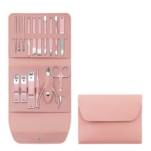 Nail Clippers Set With Folding Bag 12-16pcs