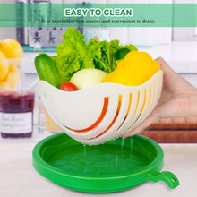 Load image into Gallery viewer, Hirundo Upgraded Salad Cutter Bowl, Green