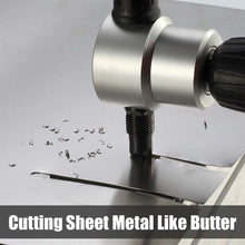 Load image into Gallery viewer, DOMOM Zipbite - Nibbler Cutter Drill Attachment Double Head Metal Sheet
