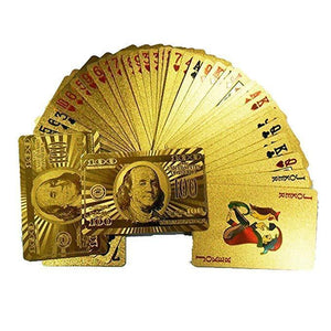 Luxury 24K Gold Foil Poker Playing Cards