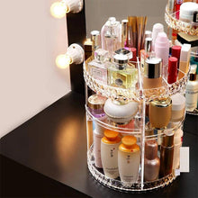 Load image into Gallery viewer, 360° Rotating Crystal Cosmetic Storage Box