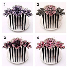 Load image into Gallery viewer, Crystal Decor Hair Side Comb
