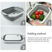 Load image into Gallery viewer, Portable Multi-function Collapsible Dish Tub