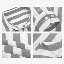 Load image into Gallery viewer, Men&#39;s Striped Button Long Sleeve Shirt