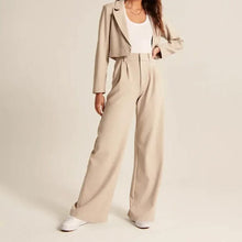 Load image into Gallery viewer, High Waist Tailored Wide Leg Pants