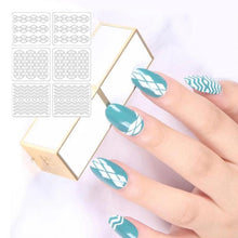 Load image into Gallery viewer, Hollow Nail Stencil DIY Stickers Kit
