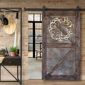 Rustic Farmhouse Antler Wreath