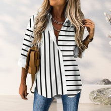 Load image into Gallery viewer, Striped Print Casual Blouse