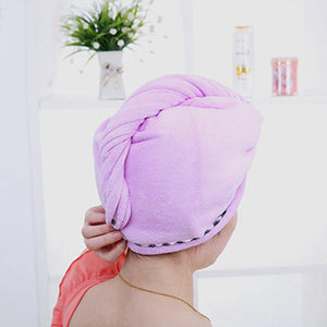 Hair-Drying Towel Cap