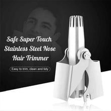 Load image into Gallery viewer, Safe Touch Stainless Steel Nose Hair Trimmer