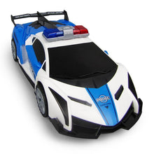 Load image into Gallery viewer, 360 Degree Rotary Wheels Musical LED Lighting Electronic Police Car