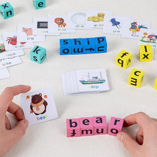 Load image into Gallery viewer, Wooden Crossword Puzzle set