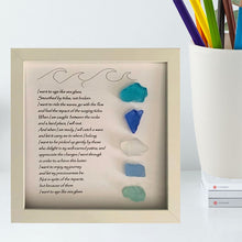 Load image into Gallery viewer, Sea Glass Art Photo Frame