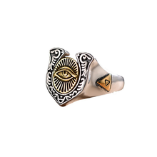 Load image into Gallery viewer, Eye of Horus Men&#39;s Ring