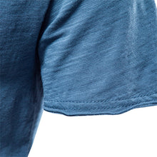 Load image into Gallery viewer, Plain Slub Cotton V-neck T-shirt
