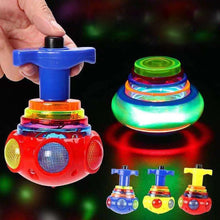 Load image into Gallery viewer, Music Flashing Spinners Toy with Launcher