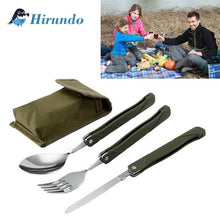 Load image into Gallery viewer, Hirundo Camping Foldable Cutlery Set