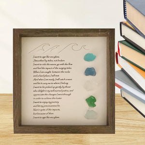 Sea Glass Art Photo Frame