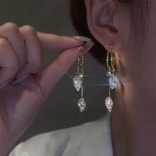 Load image into Gallery viewer, Fringe Leaf Earrings, &quot;Daughter of the sea&quot; Earrings