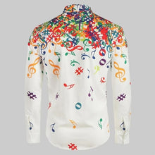 Load image into Gallery viewer, Colorful Music Notes Men&#39;s Shirt