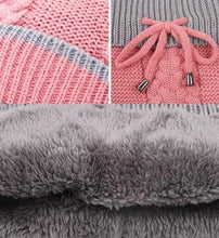 Load image into Gallery viewer, 3PCS Women Winter Scarf Set