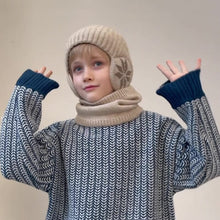 Load image into Gallery viewer, Children&#39;s Winter Fleece Scarf Suit