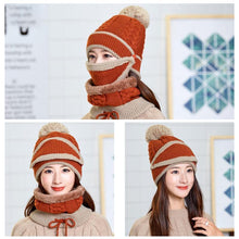 Load image into Gallery viewer, 3PCS Women Winter Scarf Set