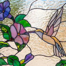 Load image into Gallery viewer, Cardinal Stained Glass Window Panel