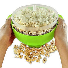 Load image into Gallery viewer, Silicone Popcorn Popper Bowl