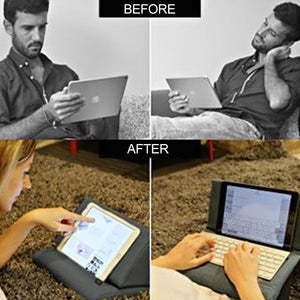 Multi-Angle Soft Pillow Lap Stand for iPads (Upgrade Version)