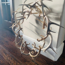 Load image into Gallery viewer, Rustic Farmhouse Antler Wreath