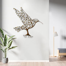 Load image into Gallery viewer, Hummingbird &amp; Twig Metal Wall Decor