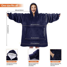 Load image into Gallery viewer, Cozy Hoodie Blanket Oversized Blanket Sweatshirt For Adults &amp; Children