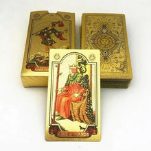 Load image into Gallery viewer, Explore the Mystical World of Tarot Gold Foil Tarot