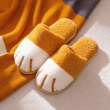 Load image into Gallery viewer, Winter Cat Paw Cotton Slippers