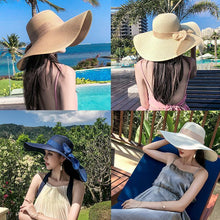 Load image into Gallery viewer, Summer Beach Wide Brim Sun Hats, UPF 50+