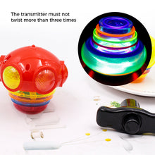 Load image into Gallery viewer, Music Flashing Spinners Toy with Launcher