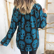 Load image into Gallery viewer, Halloween New Women&#39;s Casual Printing V-neck Long-Sleeved Shirt