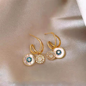 Fringe Leaf Earrings, "Daughter of the sea" Earrings