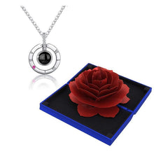 Load image into Gallery viewer, 100 Languages &quot;I LOVE YOU&quot; Necklace &amp; Ring（adjustable）