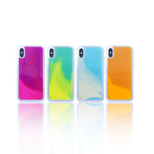 Load image into Gallery viewer, Dynamic Quicksand Flowing Neon Sand Liquid Phone Case
