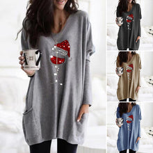 Load image into Gallery viewer, Women&#39;s Christmas Wine Glass T-shirts